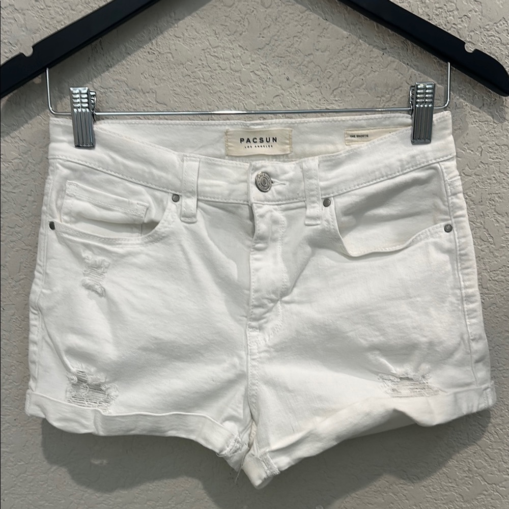 PacSun Women's White Denim Shorts size 27